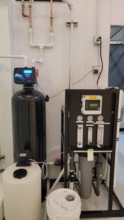 Water treatment and RO system at 710 Labs
